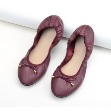 Load image into Gallery viewer, Elecsop Ballet Flats Shoes for Women, Bow Round Toe Flats for Women, Comfortable and Lightweight Women's Flats