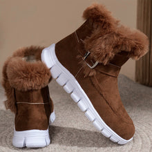 Load image into Gallery viewer, Elecsop Snow Boots for Women, Comfortable Non-Slip Pink Winter Boots for Women, Fashion Suede Snow Boots with Side Zip