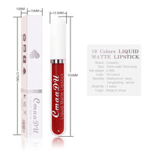 Load image into Gallery viewer, 18 Colors Lips Makeup Lipstick Lip Gloss Long Lasting Moisture Cosmetic Lipstick Sexy Red Lip Matte Lipstick Waterproof