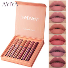 Load image into Gallery viewer, 6 Colors Matte Lip Gloss Ultra Velvet Matte Sexy Liquid Lipstick Waterproof Long Lasting Moisturizing Lip Stick Girls Lip