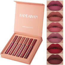 Load image into Gallery viewer, 6 Colors Matte Lip Gloss Ultra Velvet Matte Sexy Liquid Lipstick Waterproof Long Lasting Moisturizing Lip Stick Girls Lip