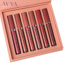 Load image into Gallery viewer, 6 Colors Matte Lip Gloss Ultra Velvet Matte Sexy Liquid Lipstick Waterproof Long Lasting Moisturizing Lip Stick Girls Lip