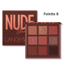 Load image into Gallery viewer, 9Colors Eyeshadow Palette Metallic Shimmer Matte Rich Colors Personality Glamour Daily Night Party Lady Eye Eyelid Beauty Makeup