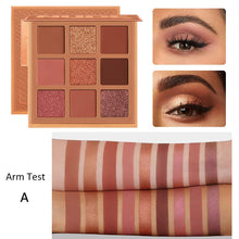 Load image into Gallery viewer, 9Colors Eyeshadow Palette Metallic Shimmer Matte Rich Colors Personality Glamour Daily Night Party Lady Eye Eyelid Beauty Makeup