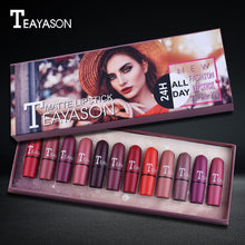 Load image into Gallery viewer, A Box of 12PCS Matte Lipstick Set, Waterproof 24 Hours Long Lasting 12 Colors=