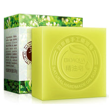 Load image into Gallery viewer, BIOAQUA Natural Essential Oil Soap Face cleaner Soap Bamboo Charcoal Soap Goat Milk Soap Honey Rose Jasmine lavender soap