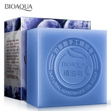 Load image into Gallery viewer, BIOAQUA Natural Essential Oil Soap Face cleaner Soap Bamboo Charcoal Soap Goat Milk Soap Honey Rose Jasmine lavender soap