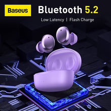 Load image into Gallery viewer, Baseus Bowie E2 TWS Earphones Bluetooth 5.2 Wireless Headphone 25Hour Sport Earbuds Flash Charge Low Latency HIFi Gaming Headset