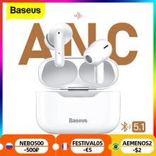 Load image into Gallery viewer, Baseus S1 ANC Active Noise Cancelling Bluetooth 5.1 Earphone TWS True Wireless Earbud Hi-Fi Audio Gaming Headphone Touch Control