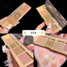 Load image into Gallery viewer, DIKALU 10 Colors Eyeshadow Pearly Matte Earth Color Eyeshadow Palette Shiny Sequins Eye Shadow Eye Pigments Long Lasting Makeup
