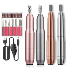 Load image into Gallery viewer, Electric Nail Drill Machine 20000 RPM Manicure Machine Set USB Charging Mill Cutter for Manicure Nail File Pedicure Tools