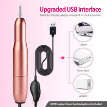 Load image into Gallery viewer, Electric Nail Drill Machine 20000 RPM Manicure Machine Set USB Charging Mill Cutter for Manicure Nail File Pedicure Tools