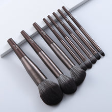 Load image into Gallery viewer, FLD 11/8pcs Natural Hair Green Makeup Brushes Foundation Powder Eyeshadow Eyebrow Brush Set Cosmetic Tool Profesional Maquillaje
