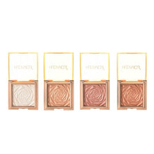 Load image into Gallery viewer, Single-Color Rose Gold Highlighter 4colors Bronzer Contouring Sliky Smooth Texture Brighting Cheekbones Natural Facial Makeup