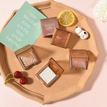 Load image into Gallery viewer, Single-Color Rose Gold Highlighter 4colors Bronzer Contouring Sliky Smooth Texture Brighting Cheekbones Natural Facial Makeup