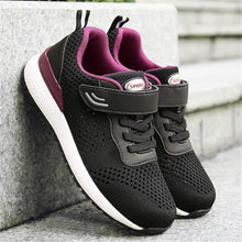 Load image into Gallery viewer, Elecsop Walking Shoes Women, Adjustable Strap Casual Walking Shoes with Velcro Elderly Women, Comfortable Wide Width Sneakers for Women
