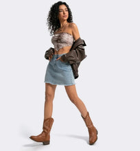 Load image into Gallery viewer, Elecsop Cowboy Boots for Women, Western Cowgirl Boots with Classic Embroidery, Mid-Calf Square Toe womens cowboy boots, Fashion, Brown
