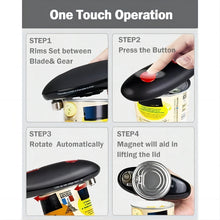 Load image into Gallery viewer, Electric Can Opener Mini One Touch Automatic Smooth Edges Jar Can Tin Touch No Sharp Edges Handheld Jar Openers Kitchen Bar Tool

