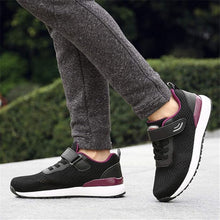 Load image into Gallery viewer, Elecsop Walking Shoes Women, Adjustable Strap Casual Walking Shoes with Velcro Elderly Women, Comfortable Wide Width Sneakers for Women
