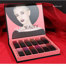 Load image into Gallery viewer, 12 Bullet Lipstick Set Matte Pearlescent Velvet Foggy Long-Lasting Color Non-Stick Cup Waterproof Moisturizing Fine Lip Makeup
