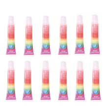 Load image into Gallery viewer, 6/24pcs Rainbows Natural Kids Baby Girls Lips Balm Care Bulk jelly sugar lip balm delicious lipstick shiny Lip tint Wholesale
