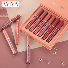 Load image into Gallery viewer, 6 Colors Matte Lip Gloss Ultra Velvet Matte Sexy Liquid Lipstick Waterproof Long Lasting Moisturizing Lip Stick Girls Lip

