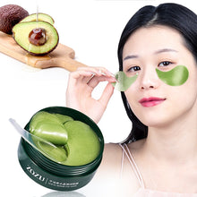 Load image into Gallery viewer, 60 Pcs Avocado Collagen Mask Natural Moisturizing Gel Eye Patches Remove Dark Circles Anti Age Bag Eye Wrinkle Skin Care
