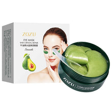 Load image into Gallery viewer, 60 Pcs Avocado Collagen Mask Natural Moisturizing Gel Eye Patches Remove Dark Circles Anti Age Bag Eye Wrinkle Skin Care
