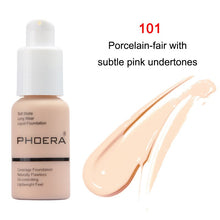 Load image into Gallery viewer, 60g PHOERA Foundation Makeup Full Coverage Fast Base Brighten Long-Lasting Shade Face Foundation NE
