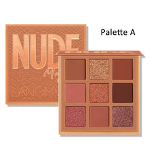 Load image into Gallery viewer, 9Colors Eyeshadow Palette Metallic Shimmer Matte Rich Colors Personality Glamour Daily Night Party Lady Eye Eyelid Beauty Makeup
