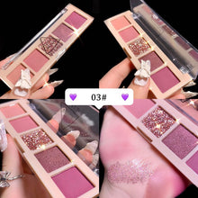 Load image into Gallery viewer, DIKALU 10 Colors Eyeshadow Pearly Matte Earth Color Eyeshadow Palette Shiny Sequins Eye Shadow Eye Pigments Long Lasting Makeup
