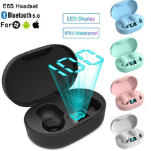 Load image into Gallery viewer, E6S TWS True Wireless Earbuds HD Sports Headphones In Ear Handsfree Earphone A6S Fone De Ouvido 5.0 Bluetooth Headset For iPhone
