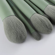 Load image into Gallery viewer, FLD 11/8pcs Natural Hair Green Makeup Brushes Foundation Powder Eyeshadow Eyebrow Brush Set Cosmetic Tool Profesional Maquillaje
