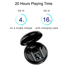 Load image into Gallery viewer, KLUZOY Bluetooth Headphones Smart Touch Earphone Wireless Stereo Headset with Charging Case Microphone TWS Earbuds Handsfree

