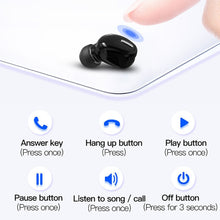 Load image into Gallery viewer, Mini In-Ear 5.0 Bluetooth Earphone HiFi Wireless Headset With Mic Sports Earbuds Handsfree Stereo Sound Earphones for all phones
