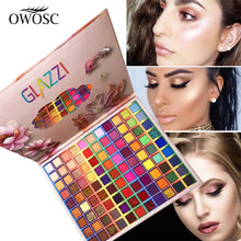 Load image into Gallery viewer, OWOSC 99 Colors Eyeshadow Palette Glitter Shimmer Eye Shadow Powder Matte Glitter Eyeshadow Palette Cosmetic Makeup Kit
