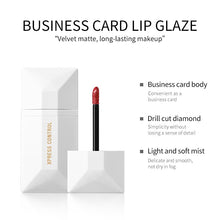 Load image into Gallery viewer, VIBIEY Business Card Lip Glaze Velvet Matte Long Lasting Makeup 6 Colors Velvet Matte Long Lasting Waterproof Lipstick Sexy Matt
